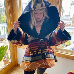 Lindsey Thornburg Pendleton Hooded Trench Cloak